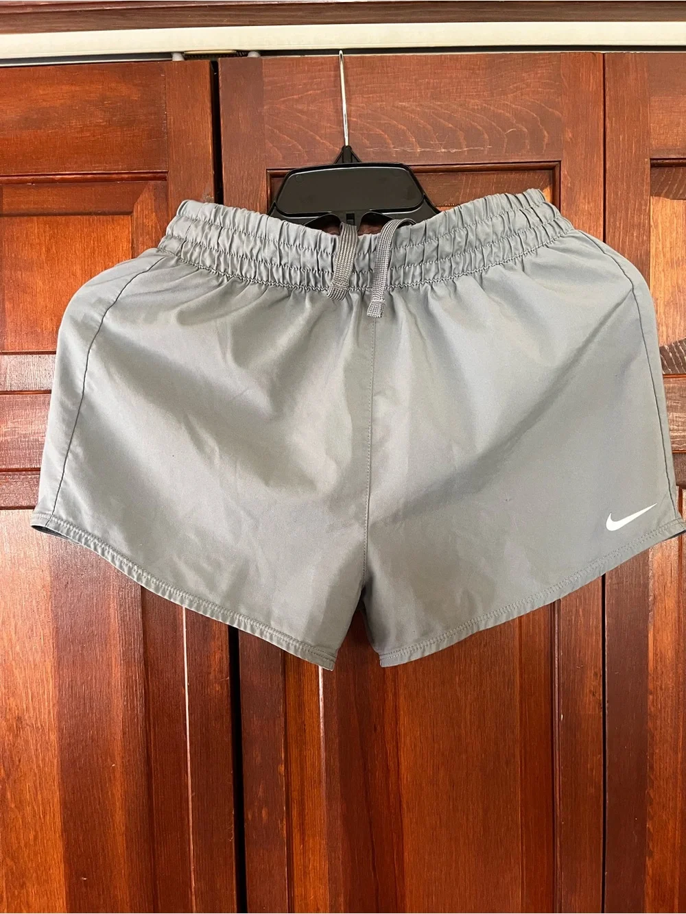 Nike Gray Kids Dry-Fit Elastic Waist Athletic Shorts
